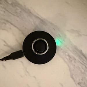 Black Circular Electronic Device